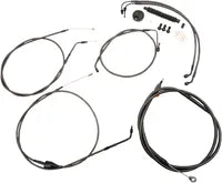 Harley Davidson Flhr [LA CHOPPERS] - Standard Midnight Braided Handlebar/Brake Line Kit