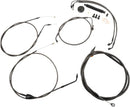 Harley Davidson Flhri [LA CHOPPERS] - Standard Midnight Braided Handlebar/Brake Line Kit