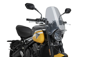 PUIG Custom II - Universal Motorcycle Windshield | Tinted | PUIG 0336H