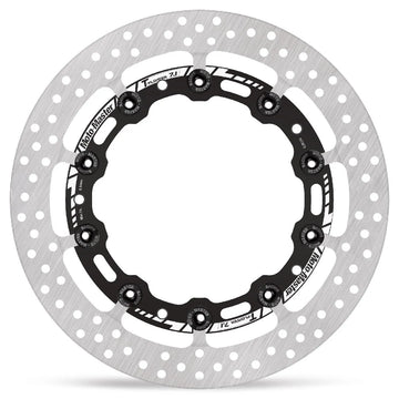Bmw K 1600 Grand America [2018-2024, 2022-2024] - HALO series T-Floater brake disc - Surface: Black, Silver - Image 1