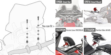 Honda CB 1000 R [2008–2017] – Montagekit für Smart Bar oder Smart Mount