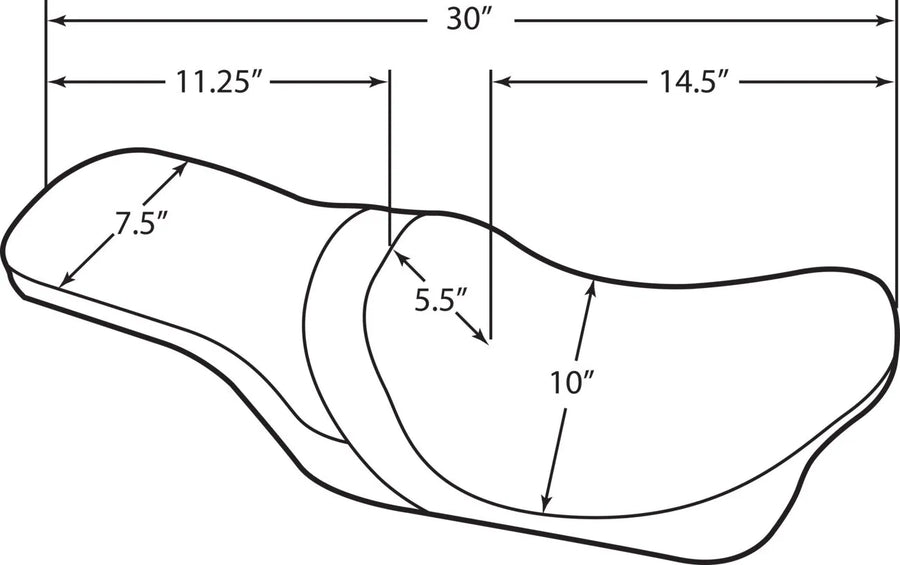 harley davidson flhri [DRAG SPECIALTIES] – Predator 2-Up Seat