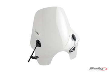 PUIG Touring I windshield for round headlights | Clear | PUIG 0856W
