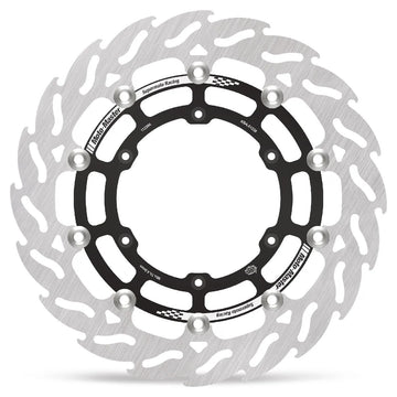 Kawasaki KLX 400 SR [2003-2004] - Flame Series Schwimmende Bremsscheibe – Material: Aluminium, Stahl – Bild 1