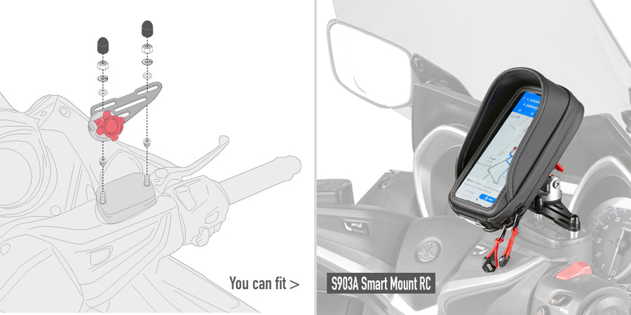 Honda Forza 350 [2021-2026] - Smart Mount RC S903A Mounting Kit