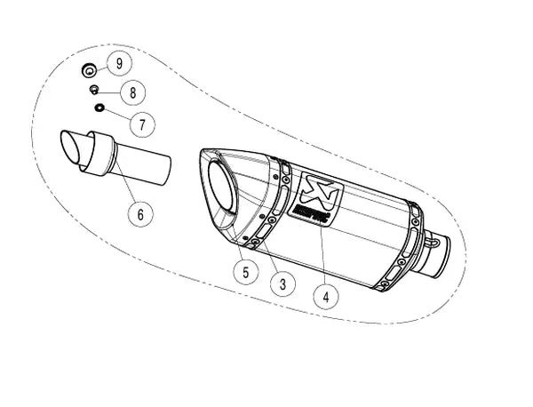 Yamaha Tracer 7 700 [AKRAPOVIC] – Ersatz-Schalldämpfer