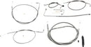 Harley Davidson FLS [LA CHOPPERS] - Standard Stainless Steel Covered Handlebar Cable/Brake Line Kit