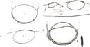 Harley Davidson FLS [LA CHOPPERS] - Standard Stainless Steel Covered Handlebar Cable/Brake Line Kit