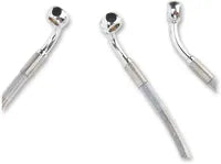 Harley Davidson Flhr [DRAG SPECIALTIES] - Stainless Steel Brake Line Kit, Extended