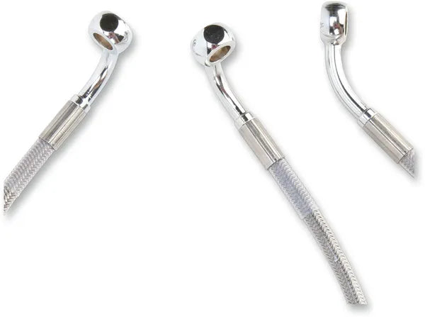 Harley Davidson Flhri [DRAG SPECIALTIES] - Stainless Steel Brake Line Kit, Extended