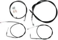 Harley Davidson Fxst [LA CHOPPERS] - Standard Black Vinyl Handlebar Cable/Brake Line Kit