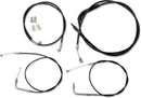 Harley Davidson Fxst [LA CHOPPERS] - Standard Black Vinyl Handlebar Cable/Brake Line Kit