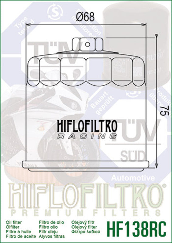 Suzuki SV 650 SV650A [HiFlofiltro] - Racing oil filter