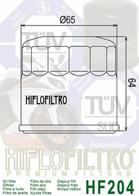 Triumph Speed ​​Triple 1050 [HiFlofiltro] - oil filter