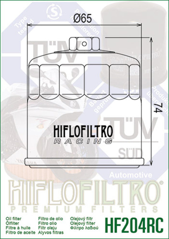 Honda XL 750 Transalp RD16 [HiFlofiltro] - Racing oil filter