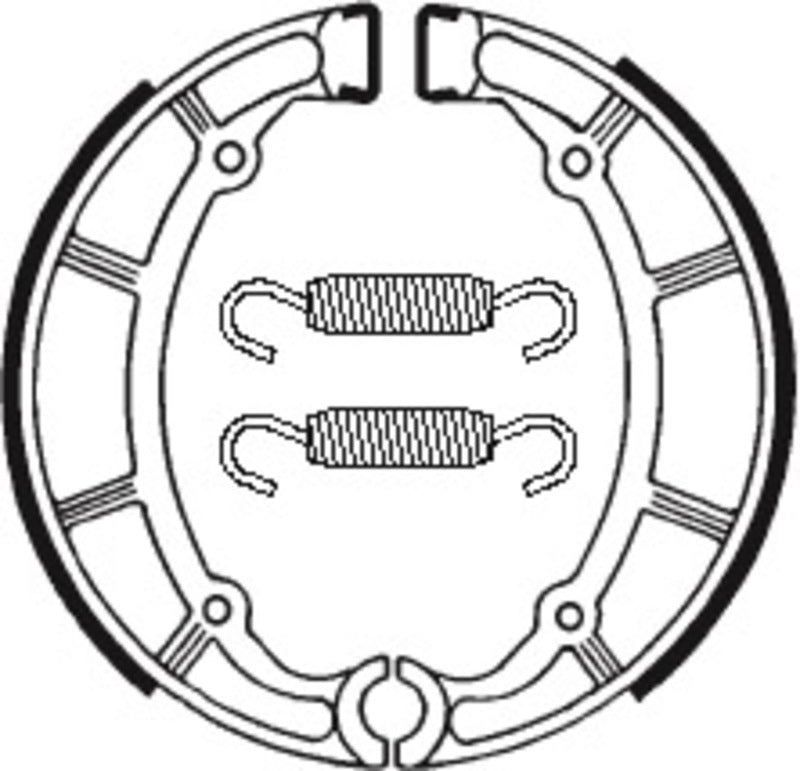 Yamaha Xv 535 [TECNIUM] - Street Organic Brake Shoes - BA065