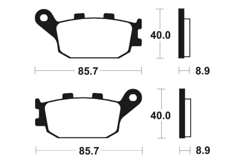 Suzuki SV 650 SV650A [TECNIUM] - Sinter metal brake pads
