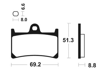 Yamaha Xt 1200 [TECNIUM] - Professional Racing Sintered Metal Brake Pads - MSR134