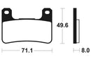 Suzuki V-Strom 1000 Abs [TECNIUM] - Professional Racing Sintered Metal Brake Pads - MSR306