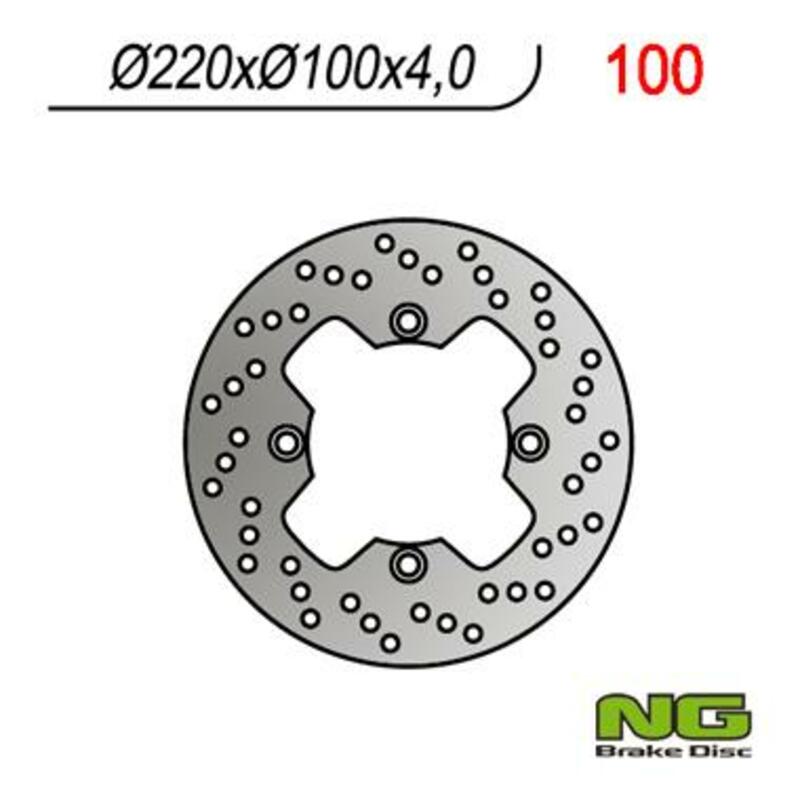 Kawasaki Kle 650 [NG BRAKE DISC] - round rigid brake disc