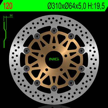 Suzuki Gsx 1200 [NG BRAKE DISC] - round floating brake disc