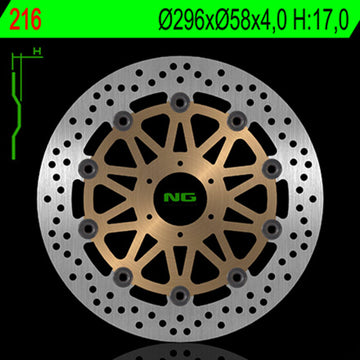 Honda Cbr 900 [NG BRAKE DISC] - round floating brake disc