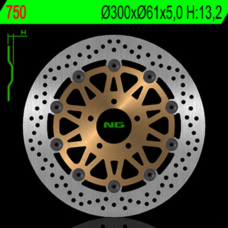Kawasaki Z 200 [NG BRAKE DISC] - round floating brake disc