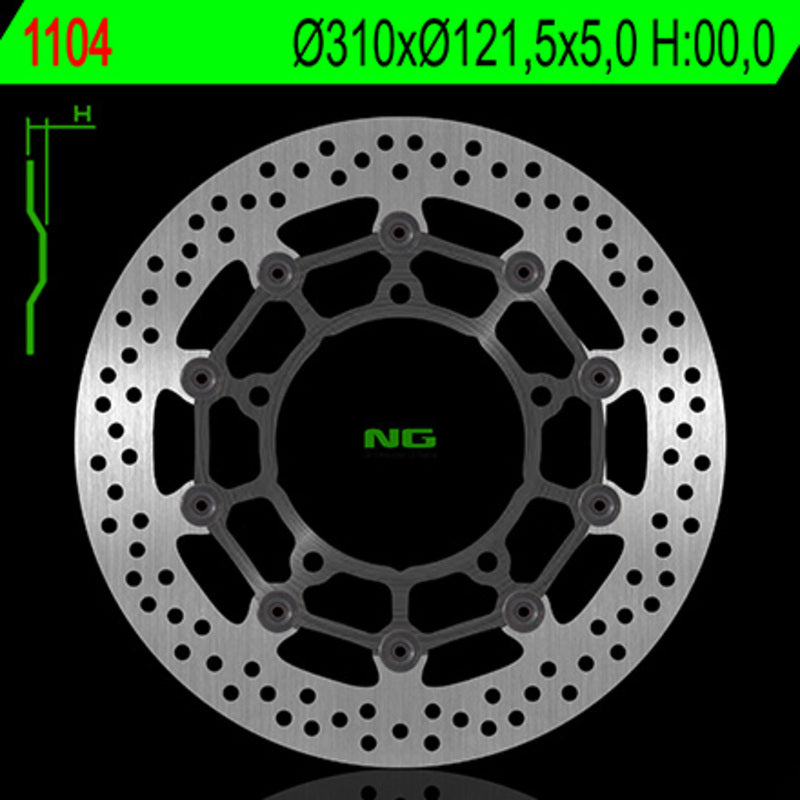 Suzuki Gsr 750 [NG BRAKE DISC] - round floating brake disc