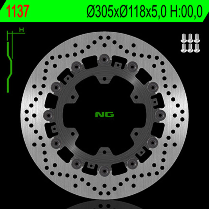 Bmw K1 1000 [NG BRAKE DISC] - round floating brake disc