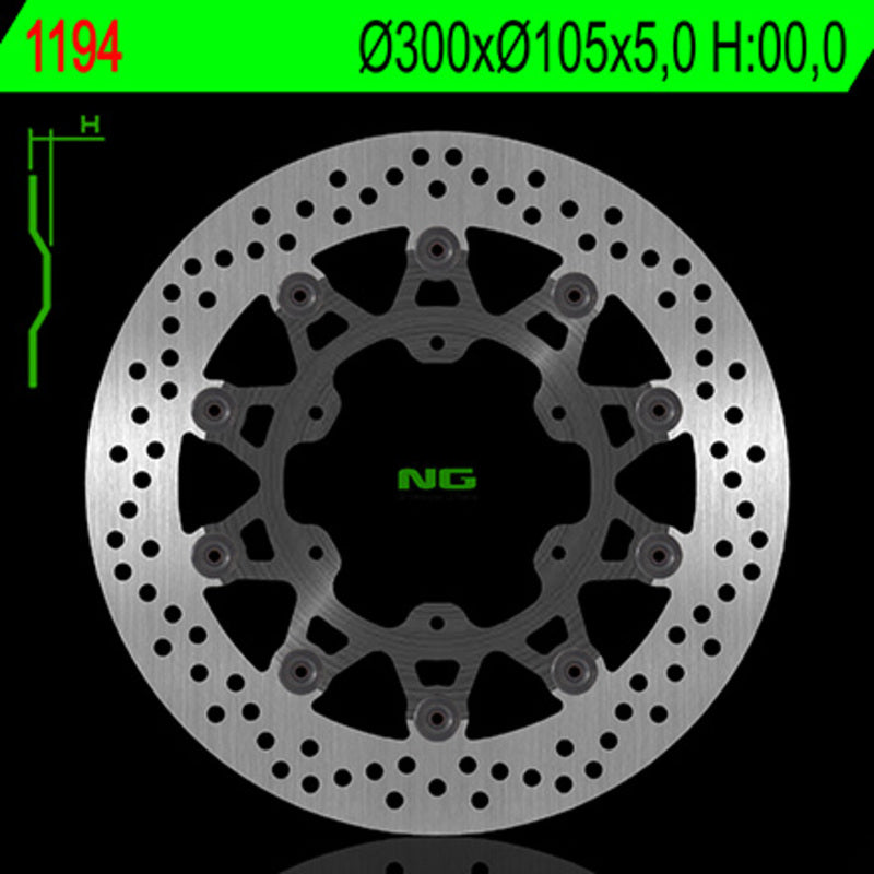 Bmw F 800 Gs [NG BRAKE DISC] - round floating brake disc