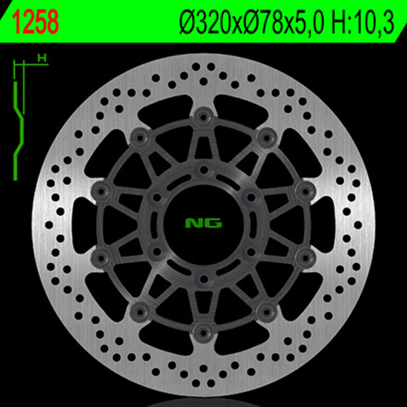 Triumph Daytona 955 [NG BRAKE DISC] - round floating brake disc