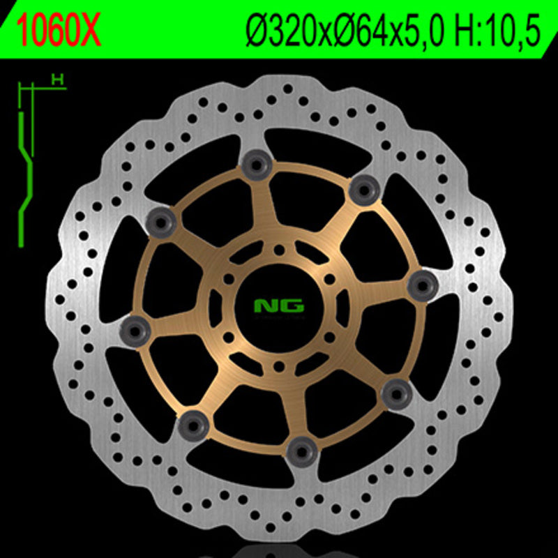 Aprilia Mana 850 [NG BRAKE DISC] - Wave floating brake disc