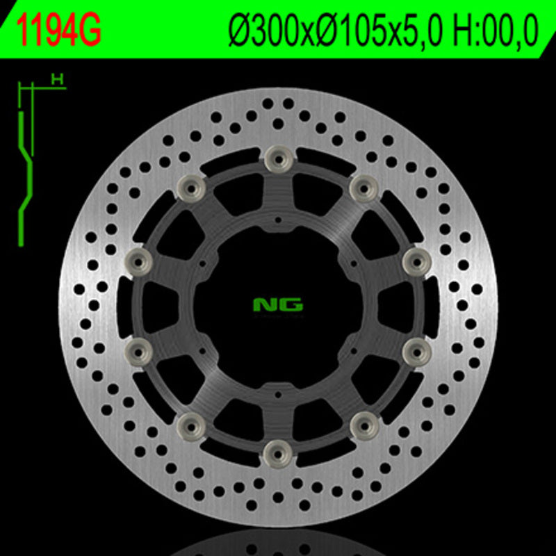 Aprilia Pegaso 650 [NG BRAKE DISC] - round floating brake disc