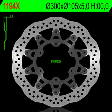 Bmw F 650 Gs Dakar [NG BRAKE DISC] - Wave floating brake disc