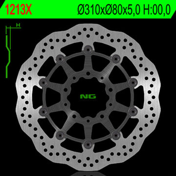 Kawasaki Versys 1100 [NG BRAKE DISC] - Wave floating brake disc