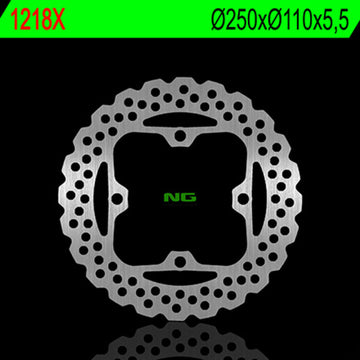 Kawasaki Zzr 1400 [NG BRAKE DISC] - Wave rigid brake disc