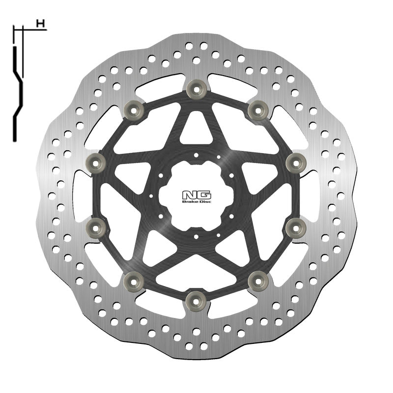 Honda Crf 1000 L Africa Tw [NG BRAKE DISC] - Wave floating brake disc