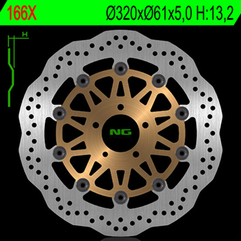 Kawasaki Zx 12 R [NG BRAKE DISC] - Wave floating brake disc