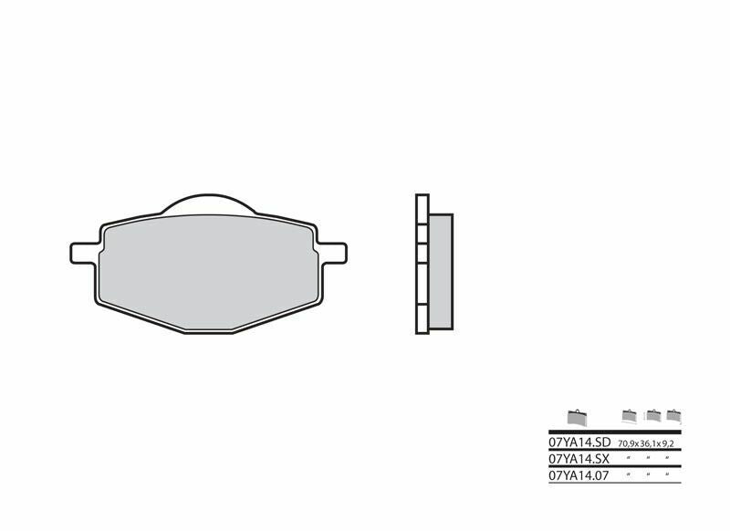 Yamaha TT 600 [Brembo] - brake pads