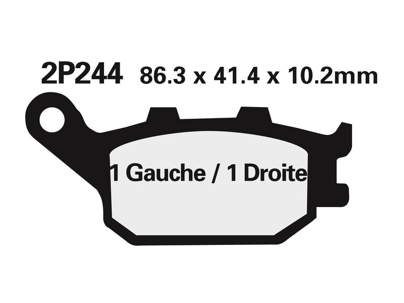 Kawasaki Versys 1000 KLE1000 [Nissin] - semi -metallic brake pads