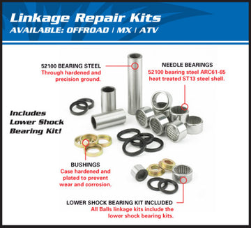 Beta RR 125 [ALL BALLS] - Beta RR suspension linkage repair kit