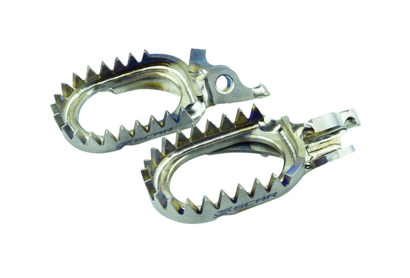 Honda Crf 1000 L Africa Tw [SCAR] - Titanium footrests self-cleaning