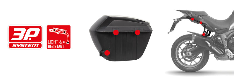 Honda No. 750 [SHAD] - SH23 side case black 5kg 23L