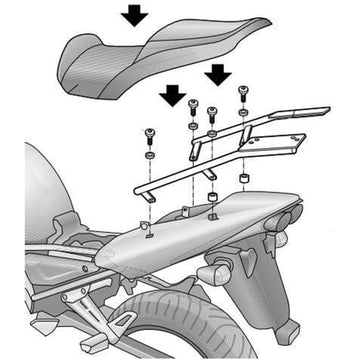 Yamaha FZS 1000 Fazer [2001-2005] [SHAD] - Topcase carrier
