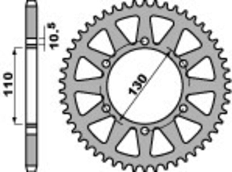 Kawasaki Ninja 300 [PBR] - Sprocket aluminum reinforced - 520