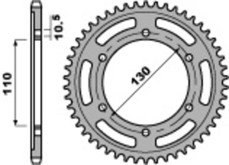 Suzuki V -Strom 800 DE DL800 [PBR] - Standard chain wheel