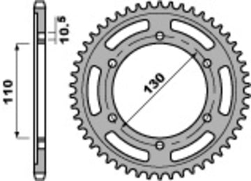 Suzuki V -Strom 800 DE DL800 [PBR] - Standard chain wheel
