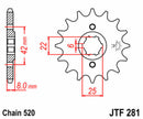 Honda XL 600 RM [JT Sprockets] - Standard steel pinion at the front-2