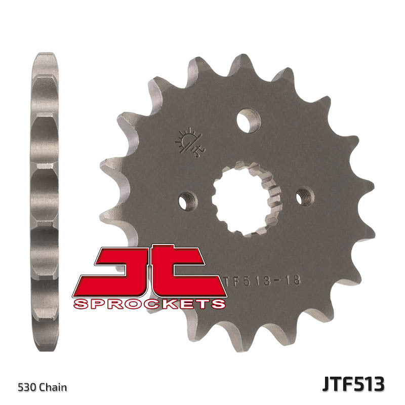 Yamaha SR 500 [Jt Sprockets] - Standard steel pinion at the front