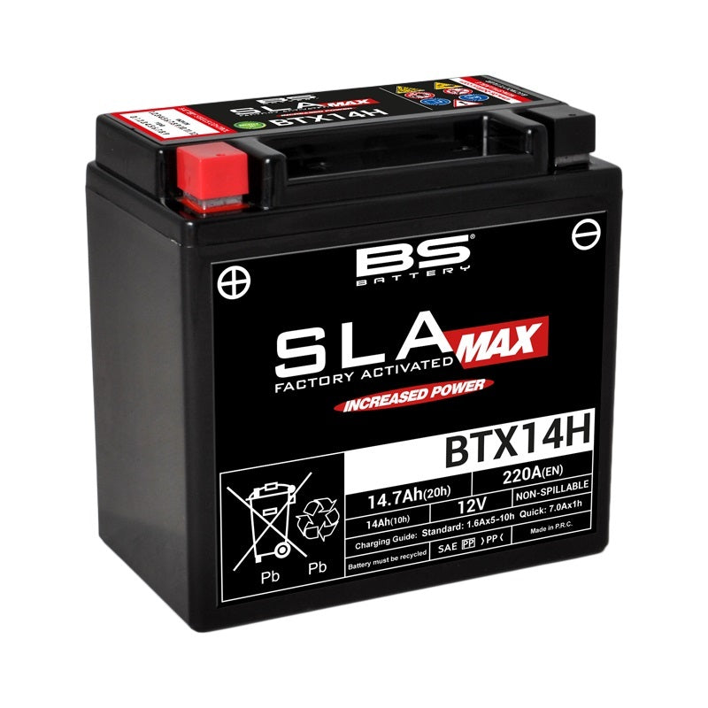Harley Davidson V-Rod [BS BATTERY] - SLA Max Maintenance Free Battery Factory Activated - BTX14H